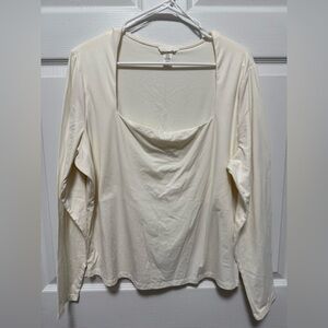 Elegant Cream Women's Top